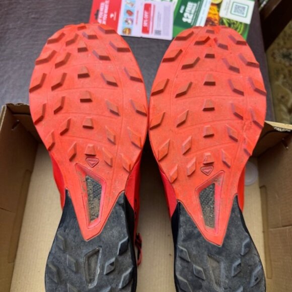 Salomon S/Lab Sense 6 SG, Red/Black/White, Men's size 13, never worn - Picture 6 of 6